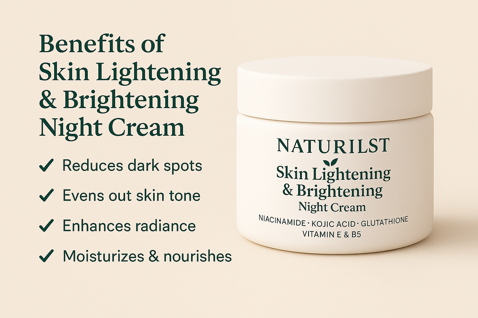 NATURILST Skin Lightening & Brightening Night Cream - Image 4